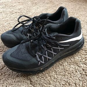 Nike AirMax running shoes black size 10